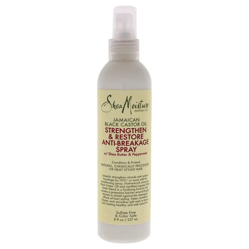 Shea Moisture Jamaican Black Castor Oil Strengthen and Restore Anti-Breakage Spray by Shea Moisture for Unisex - 8 oz Spray