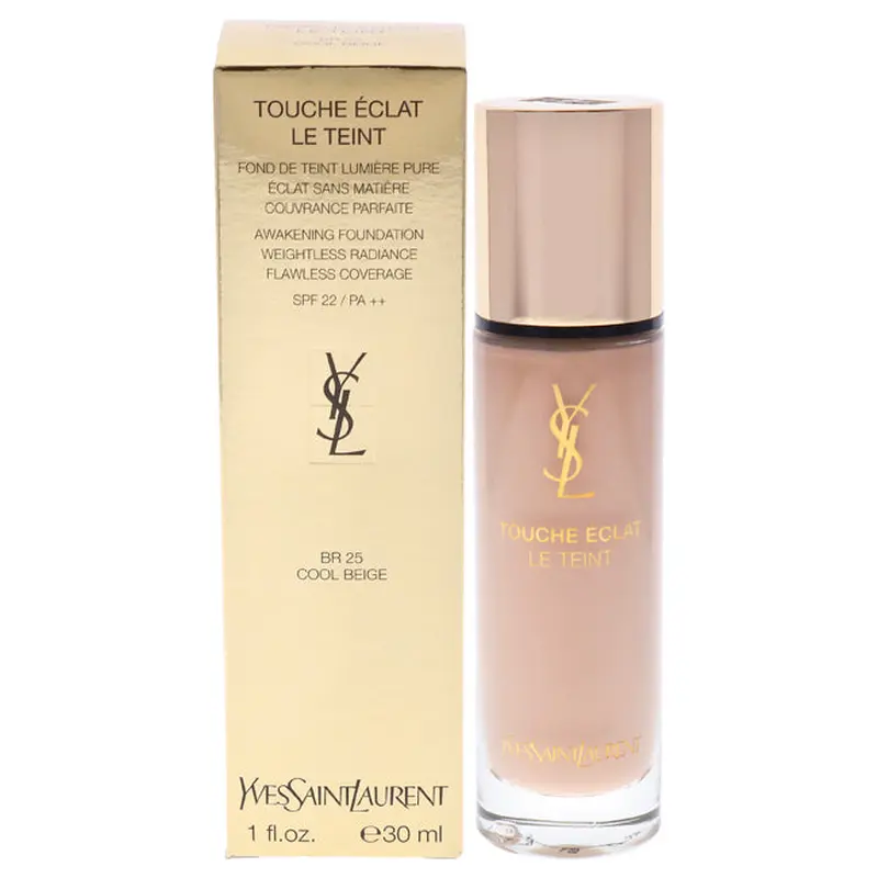 Yves Saint Laurent Le Teint Touche Eclat Awakening Foundation SPF 22 - BR25 Cool Beige by Yves Saint Laurent for Women - 1 oz Foundation