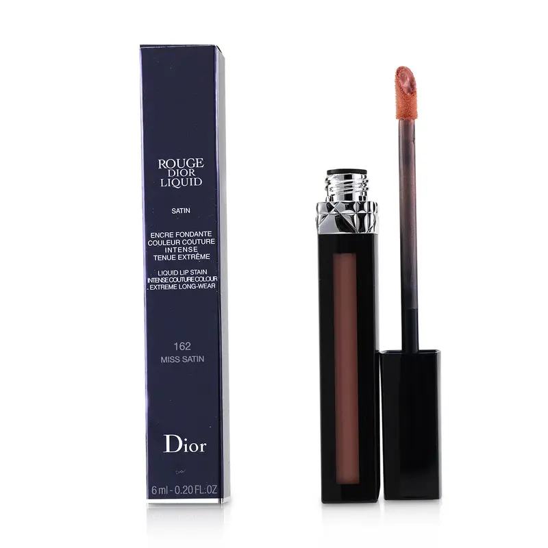 Christian Dior Rouge Dior Liquid Lip Stain - # 162 Miss Satin (Pinky Coral)  6ml/0.2oz