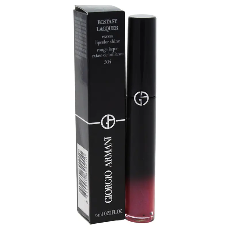 Giorgio Armani Ecstasy Lacquer Excess Lipcolor Shine - # 504 Pink-Out by Giorgio Armani for Women - 0.2 oz Lip Gloss
