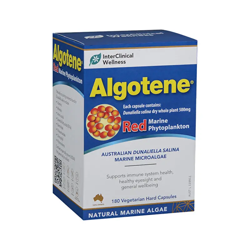 INTERCLINICAL LABORATORIES InterClinical Wellness Algotene (Red Marine Phytoplankton) 180vc