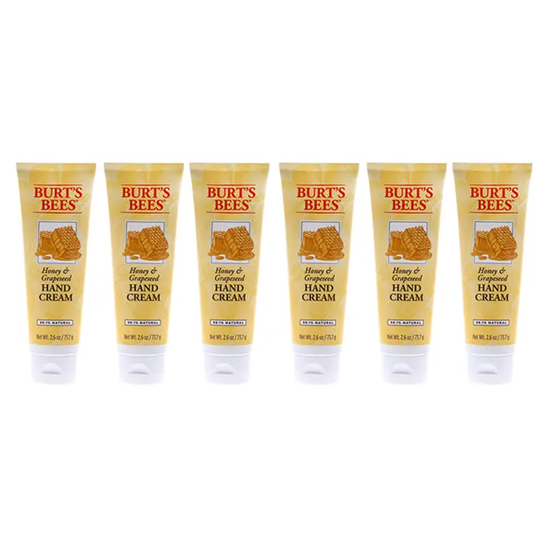 Burts Bees Honey and Grapeseed Hand Cream by Burts Bees for Unisex - 2.6 oz Cream - Pack of 6
