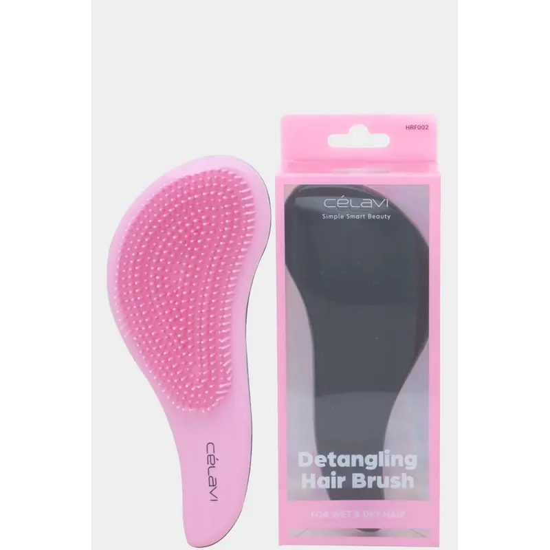 Celavi Tangle-Free Hair Brush Black/Pink