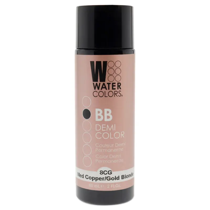 Tressa Watercolors BB Demi-Permanent Hair Color - 8CG Medium Copper Gold Blonde by Tressa for Unisex - 2 oz Hair Color
