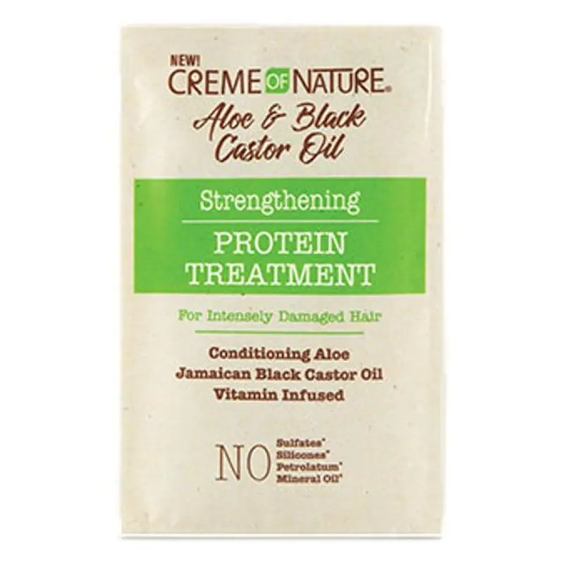 Creme Of Nature Aloe & Black Castor Oil Strengthening Protein Treatment