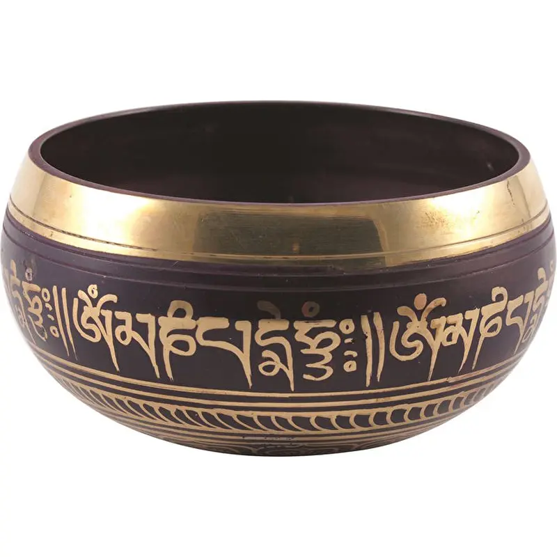 SaltCo Tibetan Singing Bowl Purple Medium (12cm)
