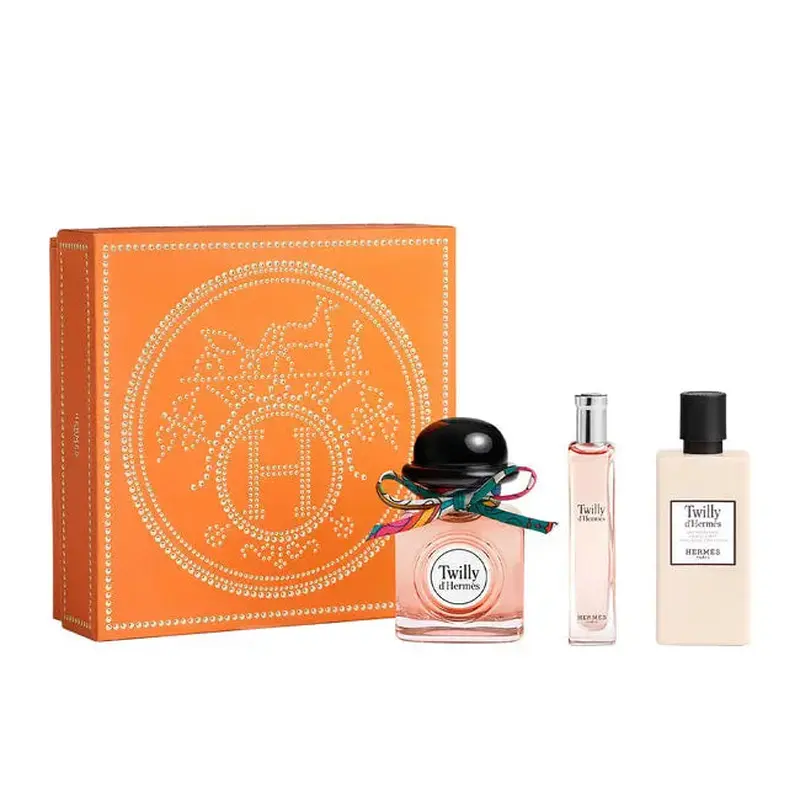 Herms Twilly D'herms 3 Piece Gift Set: Eau De Parfum 85ml - Eau De Parfum 15ml - Moisturizing Body Lotion 80ml