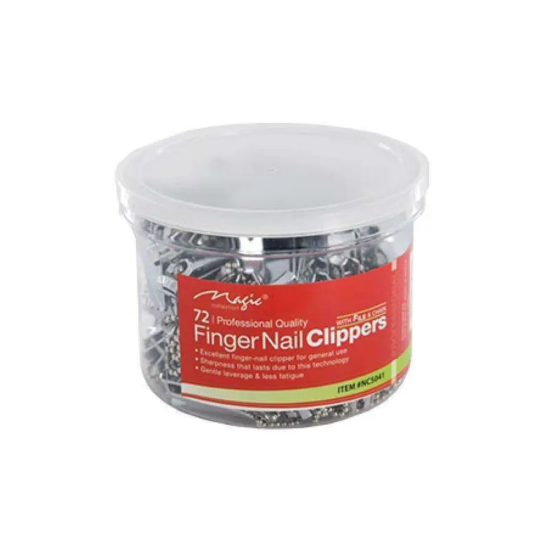 Magic Collection Nail Clipper w/ File & Chain 72pc