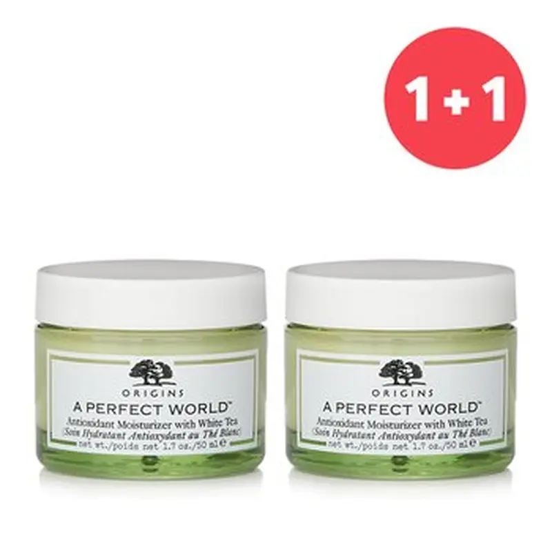 Origins 1+1 SetA Perfect World Antioxidant Moisturizer With White Tea  50ml/1.7oz x2