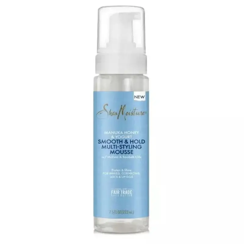 Shea Moisture Manuka Honey & Yogurt Smooth & Hold Multi-Styling Hair Mousse - 7.5 oz