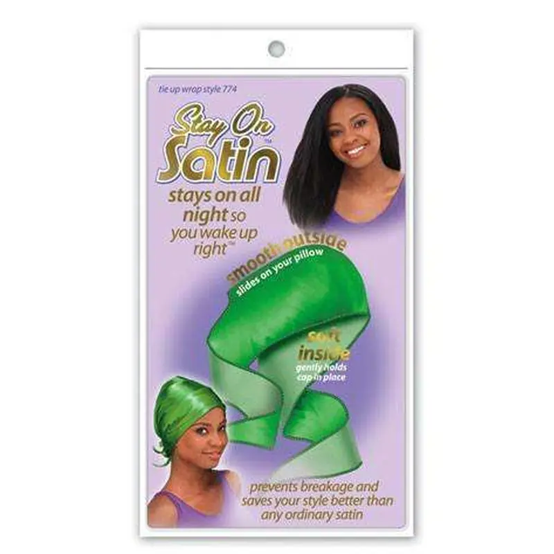 Stay On Satin Tie Up Wrap - Style 774 Assorted