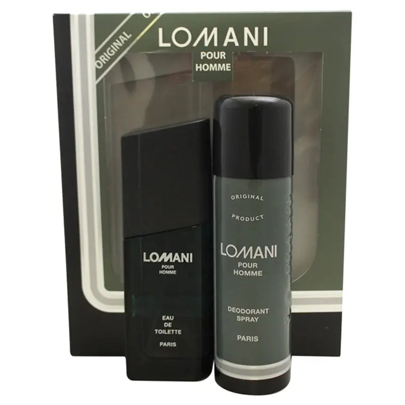 Lomani Lomani by Lomani for Men - 2 Pc Gift Set 3.3oz EDT Spray, 6.6oz Deodorant Spray