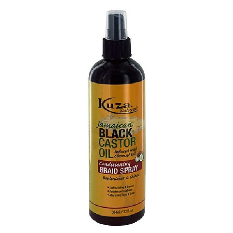 Kuza Naturals Black Castor Oil Conditioning Braid Spray