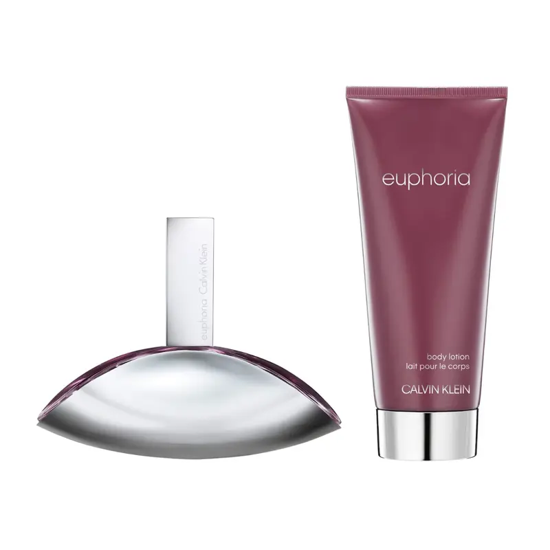 Calvin Klein Euphoria by Calvin Klein for Women - 2 Pc Gift Set 1oz EDP Spray, 3.4oz Sensual Skin Lotion