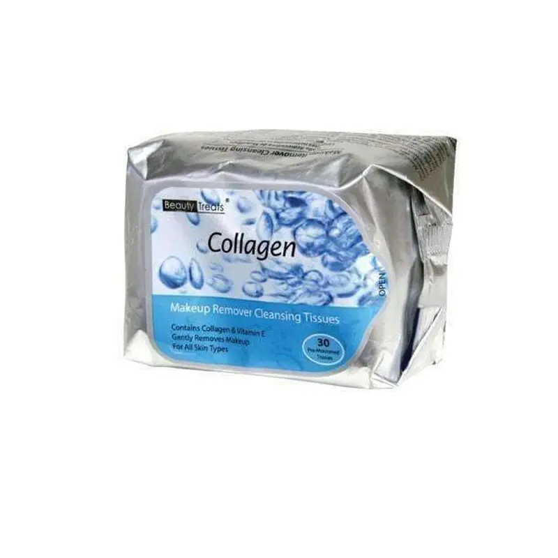 Beauty Treats Makeup Remover Cleansing Tissues - Collagen