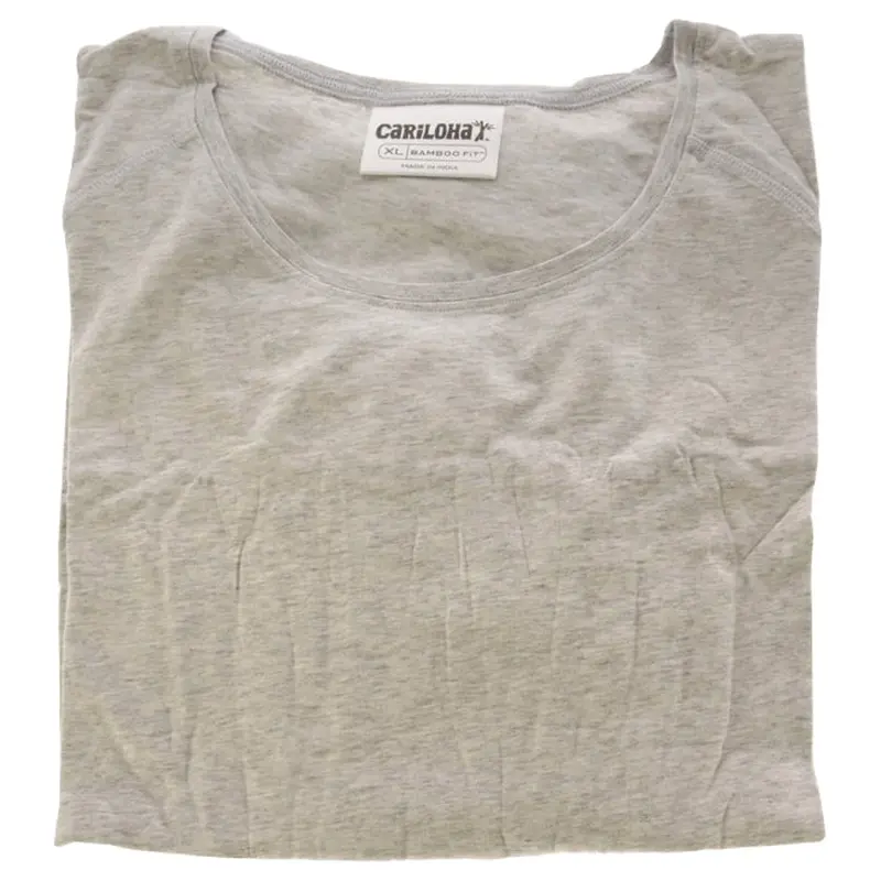 Cariloha Bamboo Athletic Long-Sleeve T-Shirt - Light Heather Gray by Cariloha for Women - 1 Pc T-Shirt (XL)