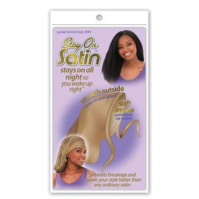 Stay On Satin Pocket Bonnet - Style 3999 Assorted
