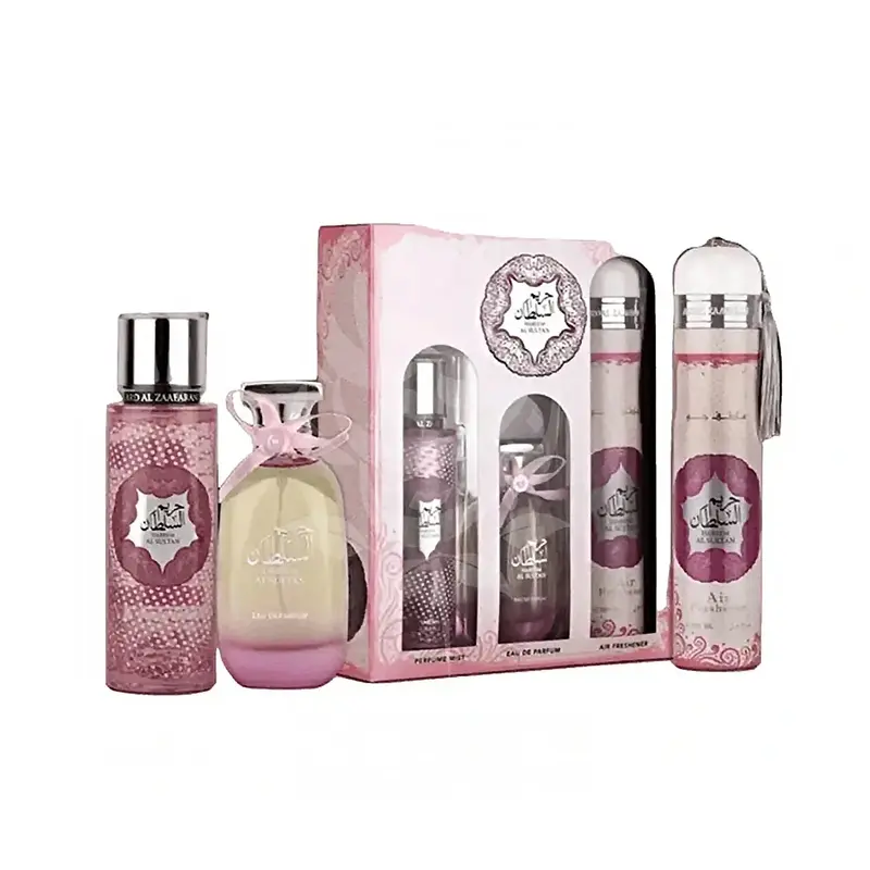 Ard Al Zaafaran Hareem Al Sultan 3 Piece Gift Set: Eau De Parfum 100ml - Perfume Mist 250ml - Air Freshener 300ml