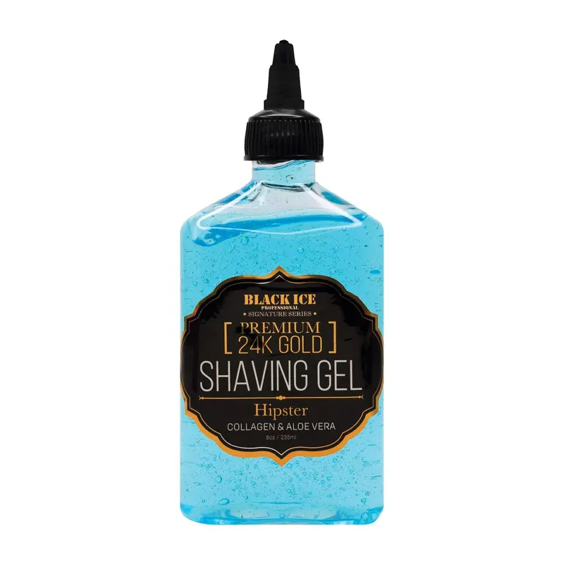 Black Ice Signature Series Premium 24K Gold Shaving Gel - Hipster