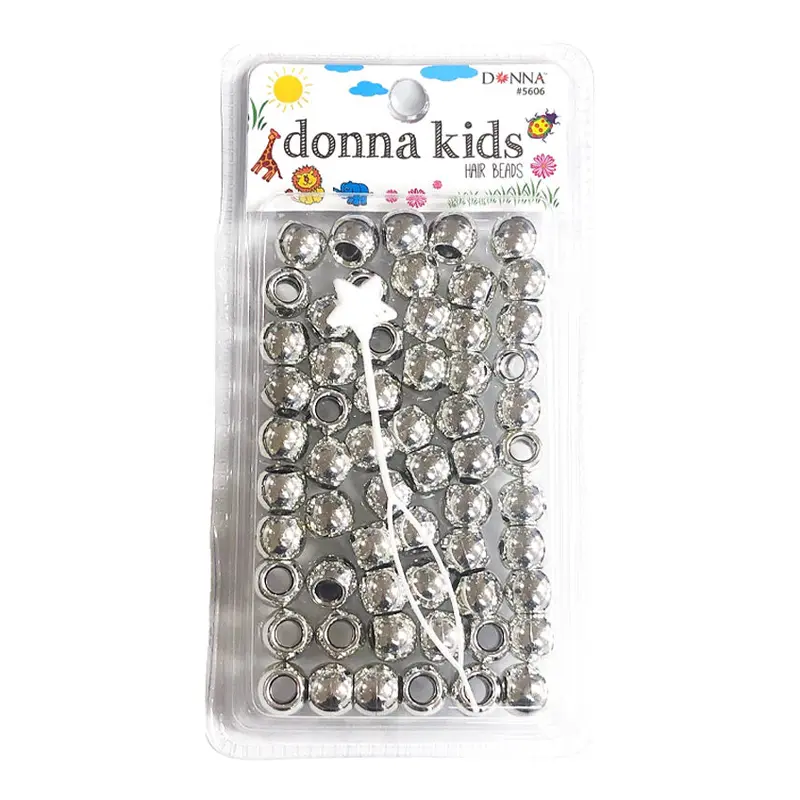 Donna Kids Hair Beads - Silver #5606