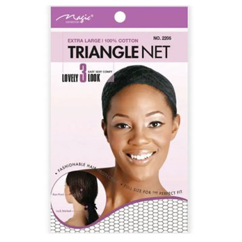 Magic Collection Extra Large Cotton Triangle Net - Black #2205