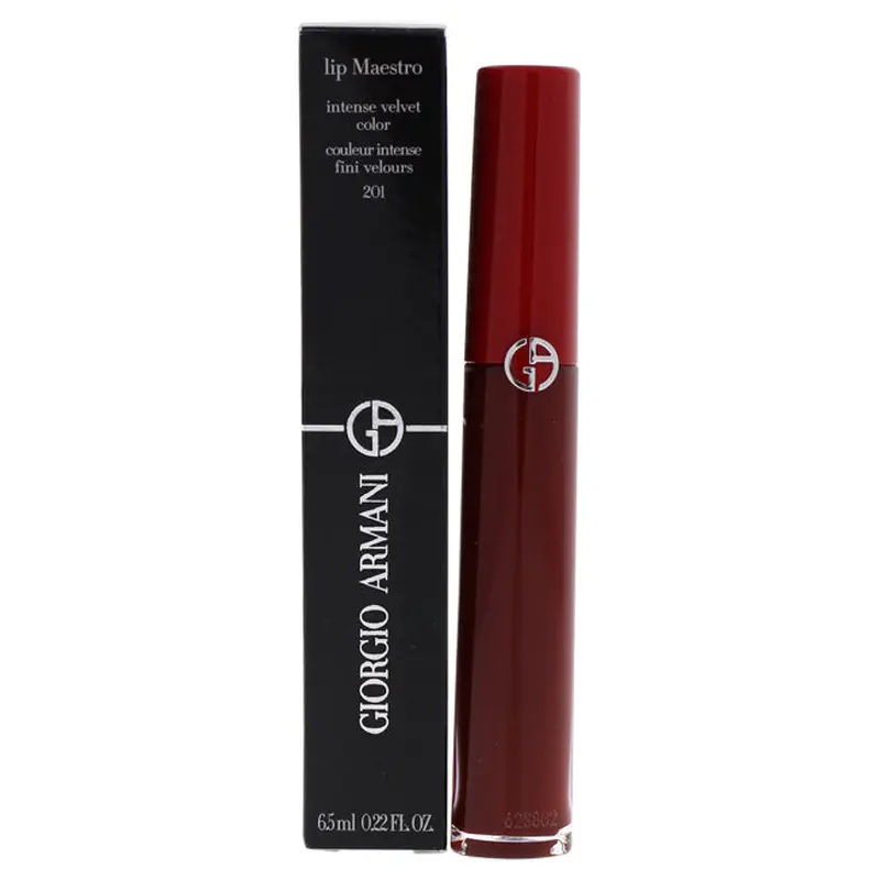 Giorgio Armani Lip Maestro Intense Velvet Color - 201 Dark Velvet by Giorgio Armani for Women - 0.22 oz Lipstick