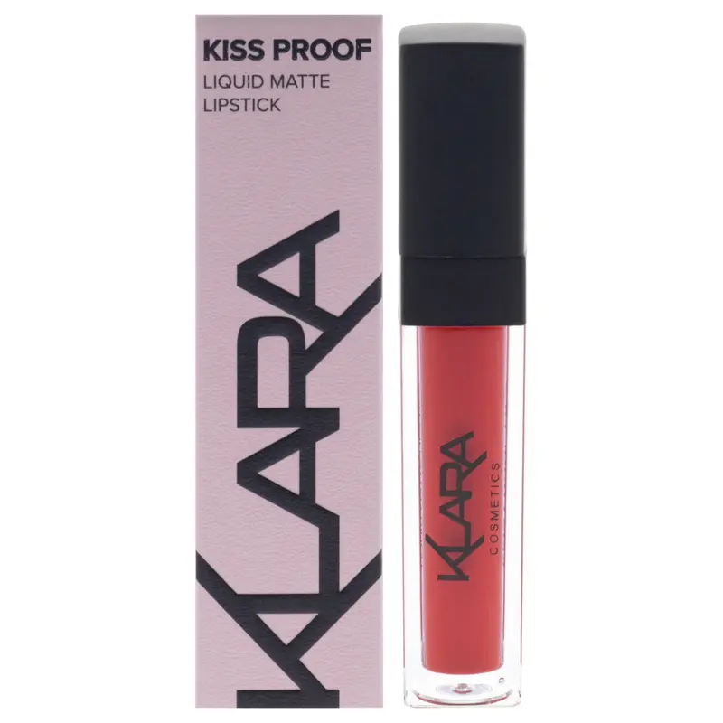 Klara Kiss Proof Lipstick Liquid Matte - 5 Flaming Red by Klara for Women - 0.3 oz Lipstick