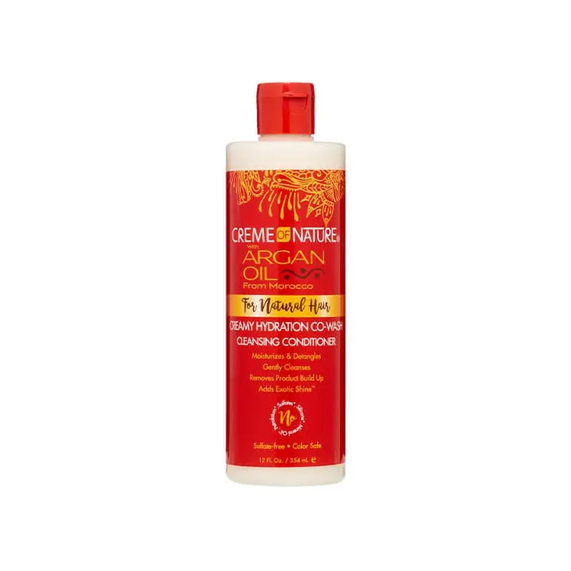 Creme of Nature Argan Oil Creamy Hydration Co-Wash Cleansing Conditioner 12 oz