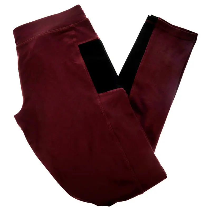 Cariloha Bamboo Athletic Legging - Merlot by Cariloha for Women - 1 Pc Legging (L)