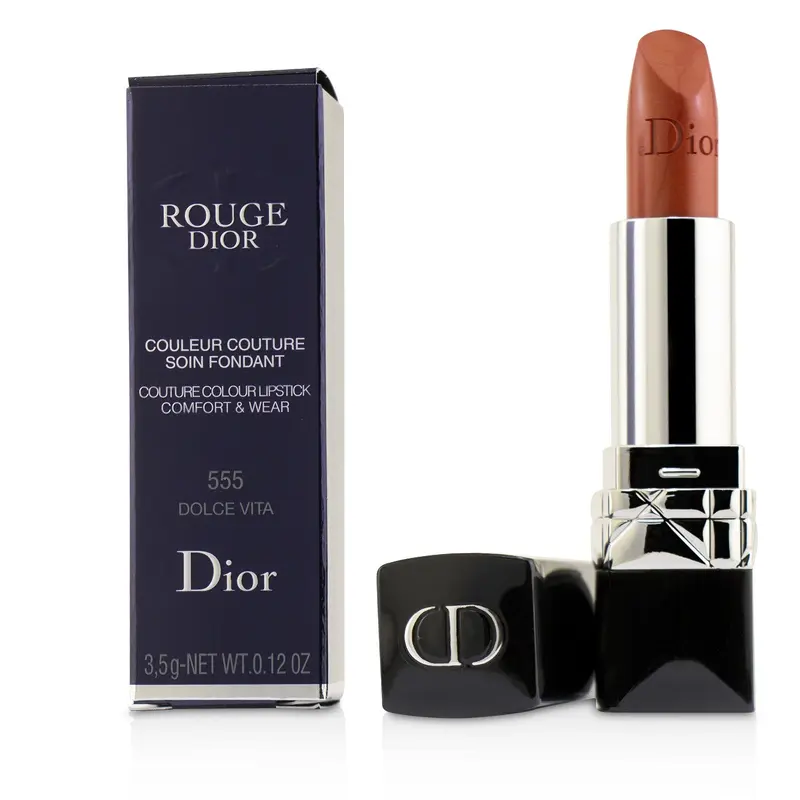 Christian Dior Rouge Dior Couture Colour Comfort & Wear Lipstick - # 555 Dolce Vita  F002783555  3.5g/0.12oz