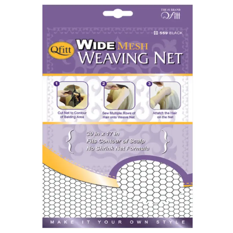 Qfitt Wide Mesh Weaving Net- No Shrink Net Formula