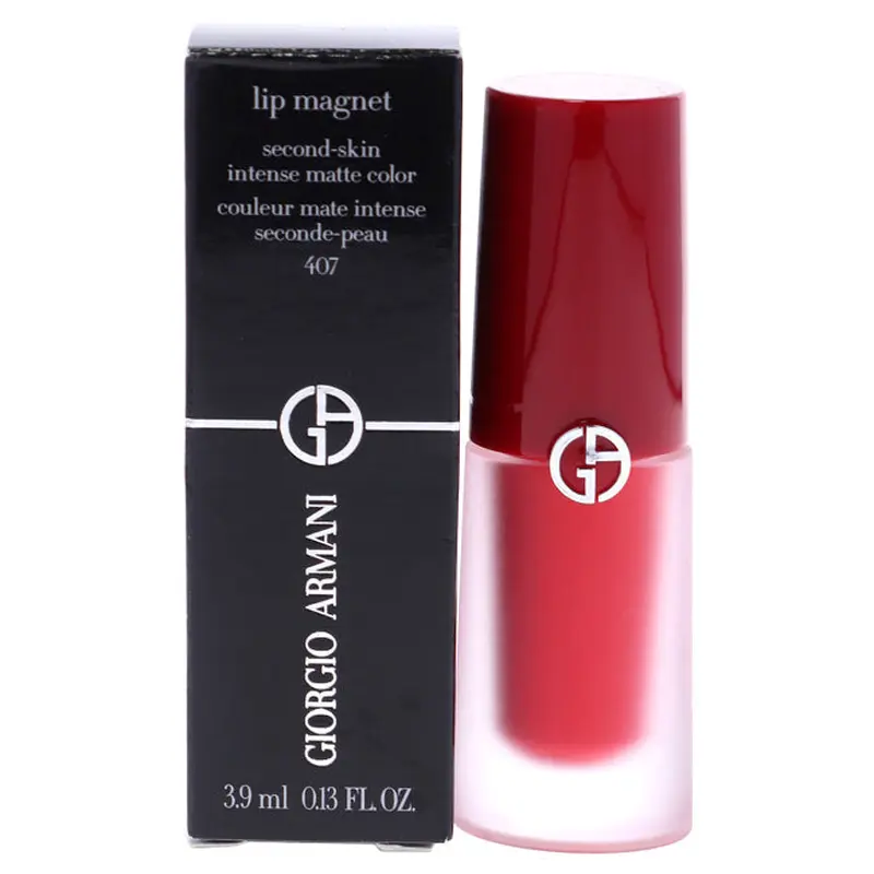 Giorgio Armani Lip Magnet Second-Skin Intense Matte Color - 407 Ruby by Giorgio Armani for Women - 0.13 oz Lipstick