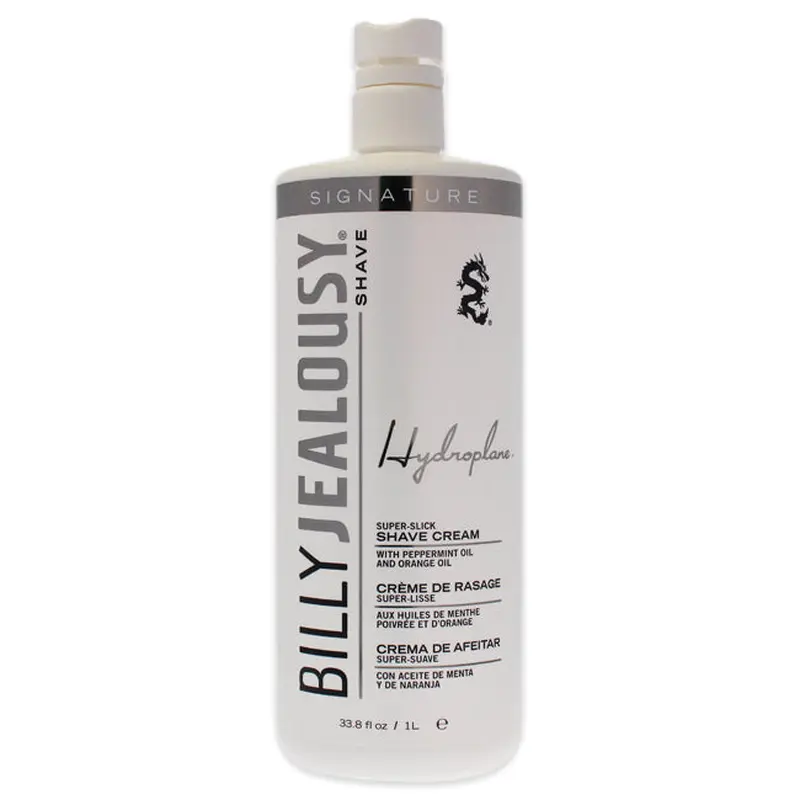 Billy Jealousy Hydroplane Super-Slick Shave Cream by Billy Jealousy for Men - 33.8 oz Shave Cream