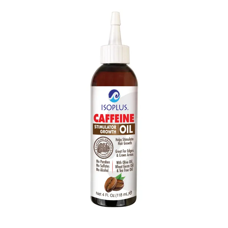 Isoplus Caffeine Stimulator Growth Oil, 4 oz. All Hair Type