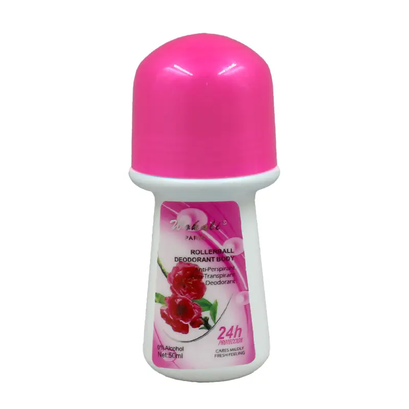 Wokali Rollerball Deodorant Body Anti-Perspirant - Rose