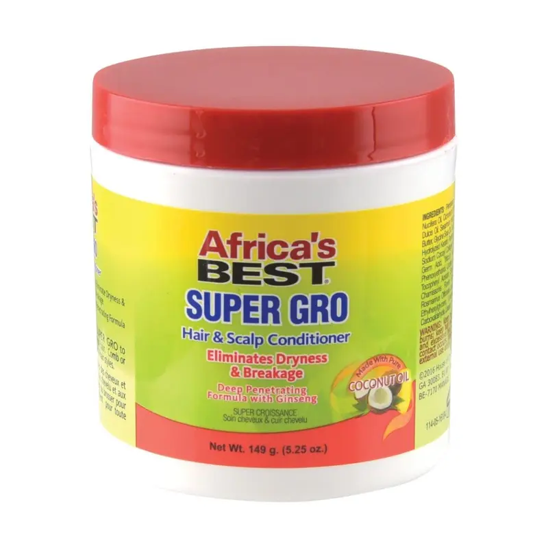 Africa's Best Hair and Scalp Conditioner Super Gro with Coconut Oil - 5.25 oz