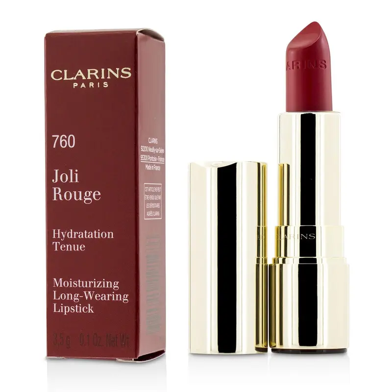 Clarins Joli Rouge (Long Wearing Moisturizing Lipstick) - # 760 Pink Cranberry  3.5g/0.1oz