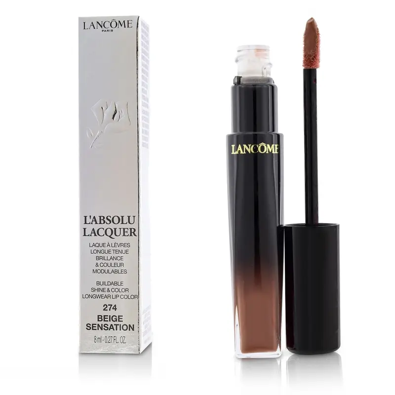 Lancome L'Absolu Lacquer Buildable Shine & Color Longwear Lip Color - # 274 Beige Sensation  8ml/0.27oz
