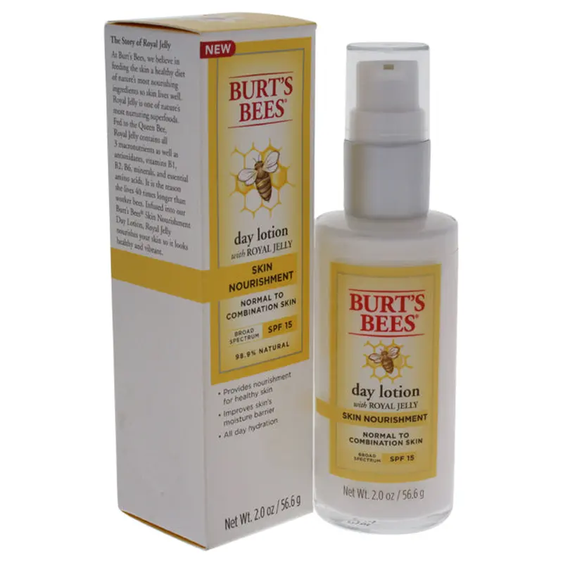 Burts Bees Skin Nourishment Day Lotion SPF 15 by Burts Bees for Unisex - 2 oz Lotion