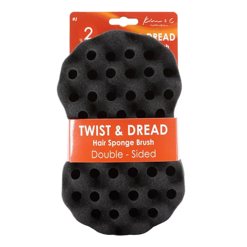 Double Sided Twist & Dread Sponge Brush - J