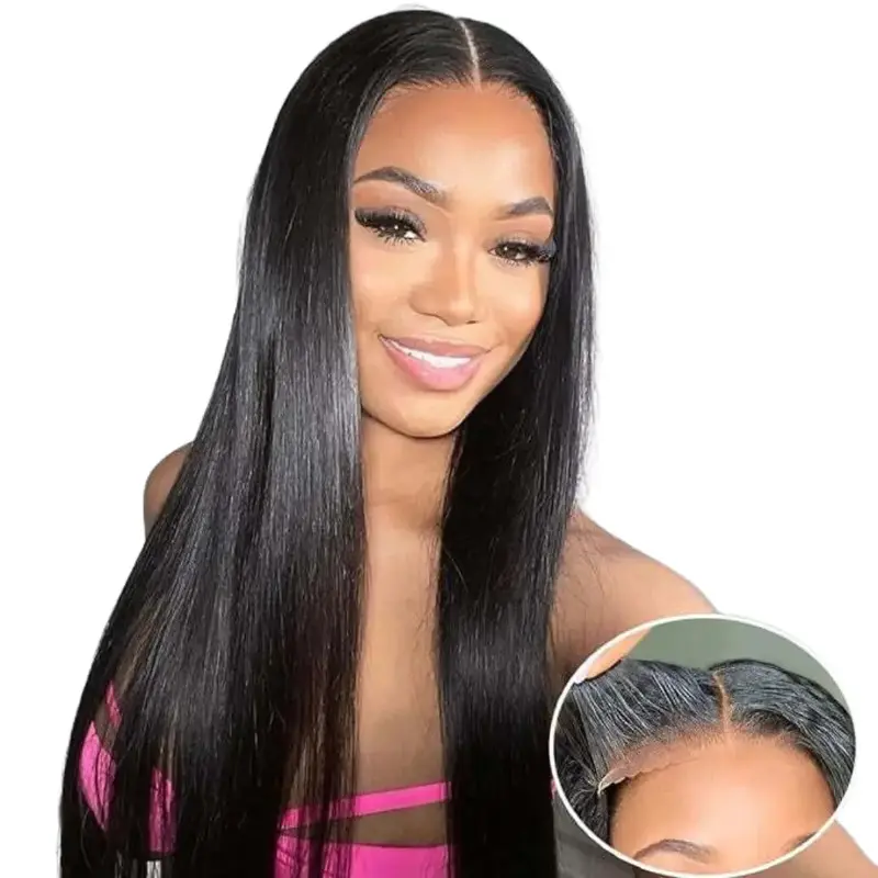 Rio 100% Unprocessed Human Hair 5X5 GLUELESS Wig - Straight (Choose Length)