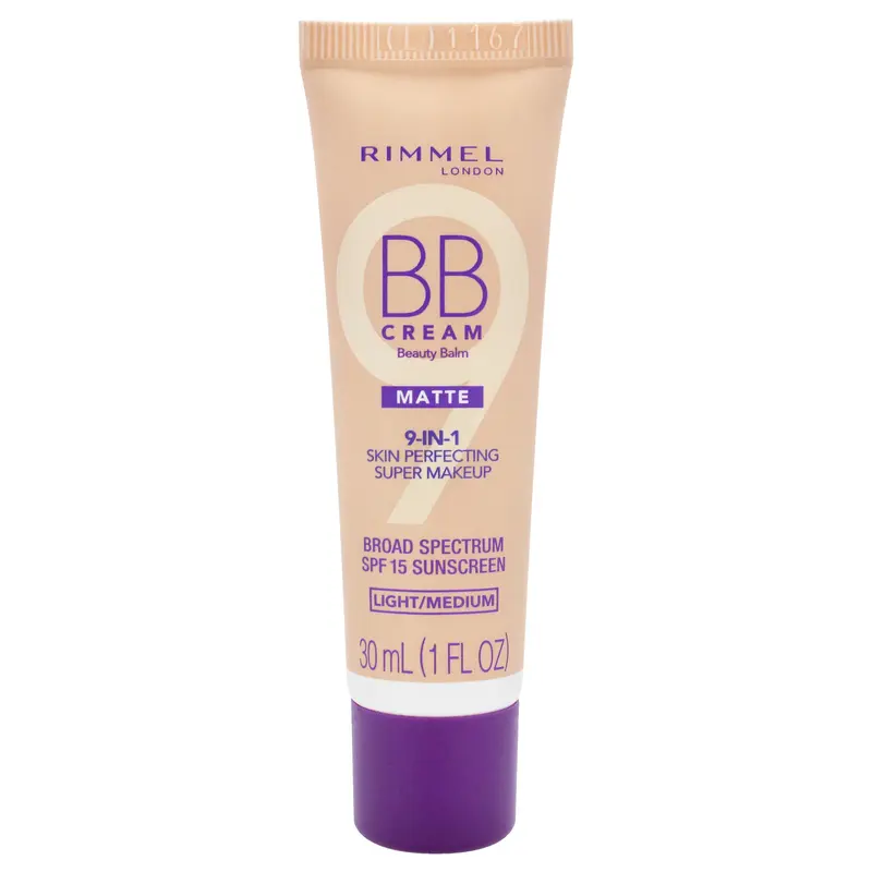 Rimmel London BB Cream Matte 9-in-1 SPF 15 - Light Medium by Rimmel London for Women - 1 oz Makeup