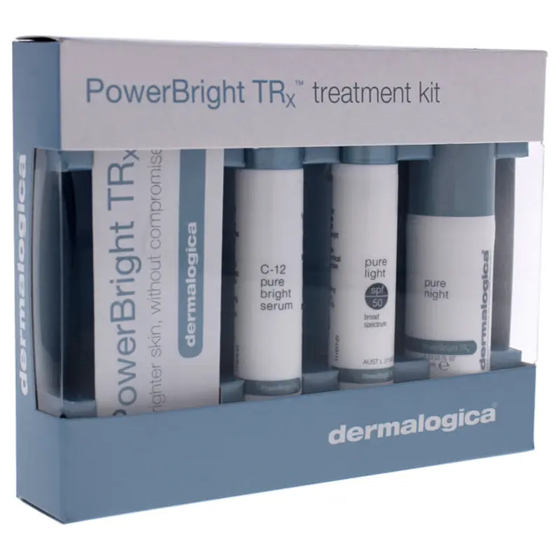 Dermalogica Powerbright TRx Treatment Kit by Dermalogica for Unisex - 3 Pc 0.33oz C-12 Pure Bright Serum, 0.33oz Pure Light Spf 50, 0.33oz Pure Night