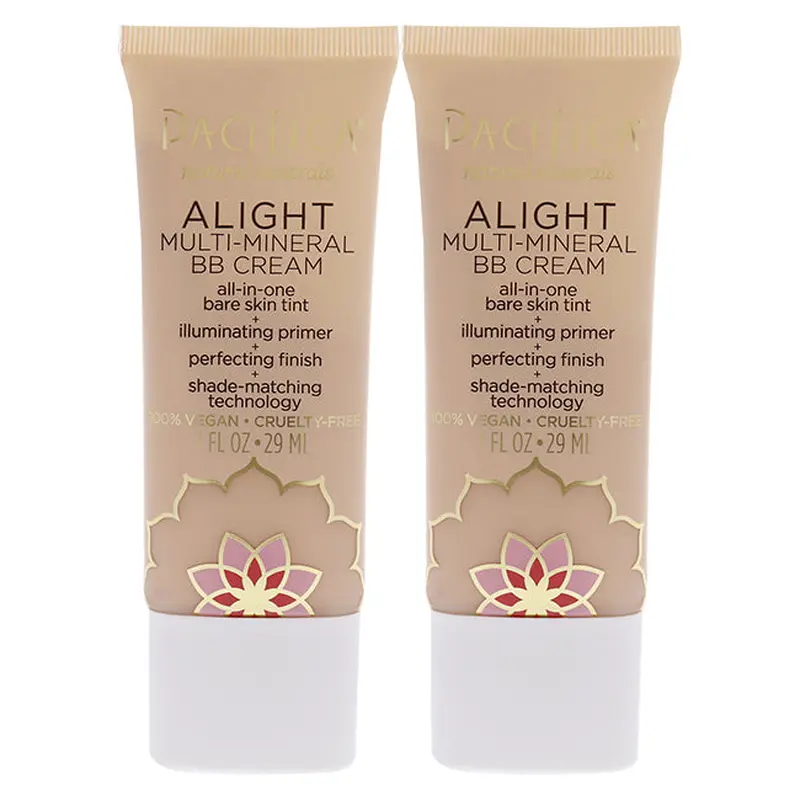 Pacifica Alight Multi-Mineral BB Cream - 11 Light by Pacifica for Women - 1 oz Makeup - Pack of 2