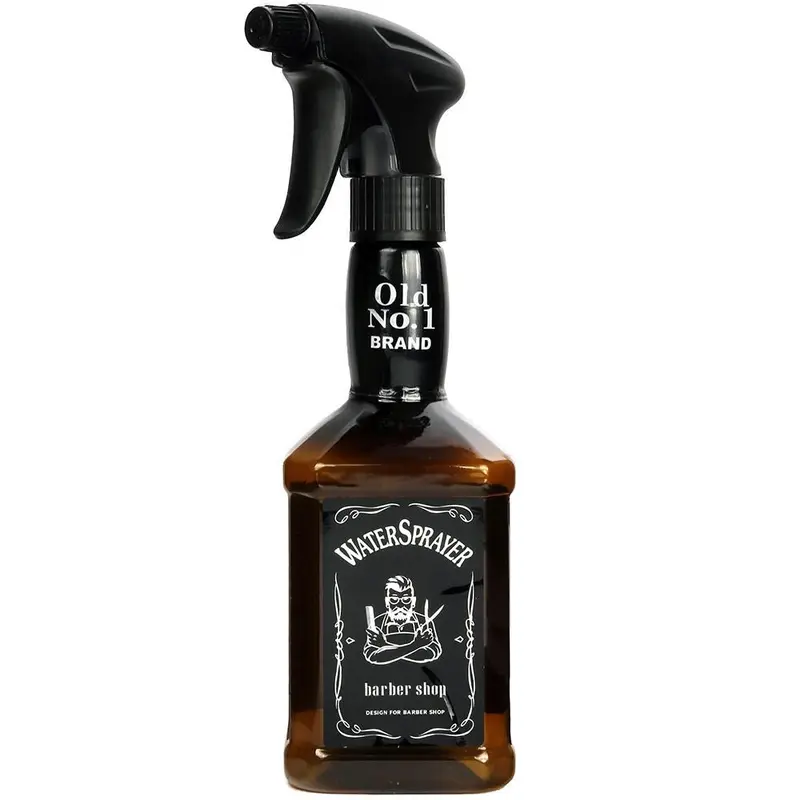 Square Barber Spray Bottle 11oz - Brown