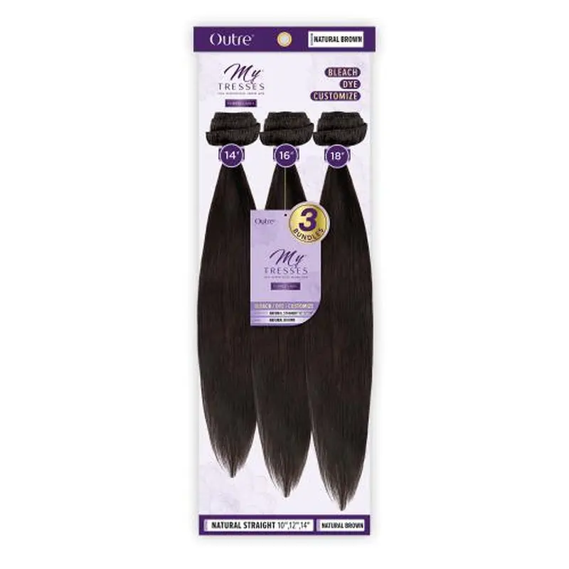 Outre My Tresses 100% Unprocessed Human Hair Purple Label Bundle Pack