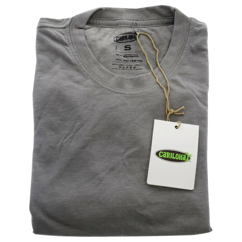 Cariloha Bamboo Comfort Crew Tee - Gray by Cariloha for Men - 1 Pc T-Shirt (S)