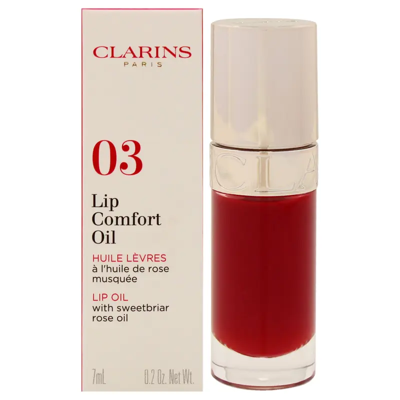 Clarins Lip Comfort Oil - 03 Cherry by Clarins for Women - 0.2 oz Lip Oil