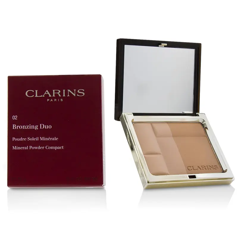 Clarins Bronzing Duo Mineral Powder Compact - # 02 Medium  10g/0.35oz
