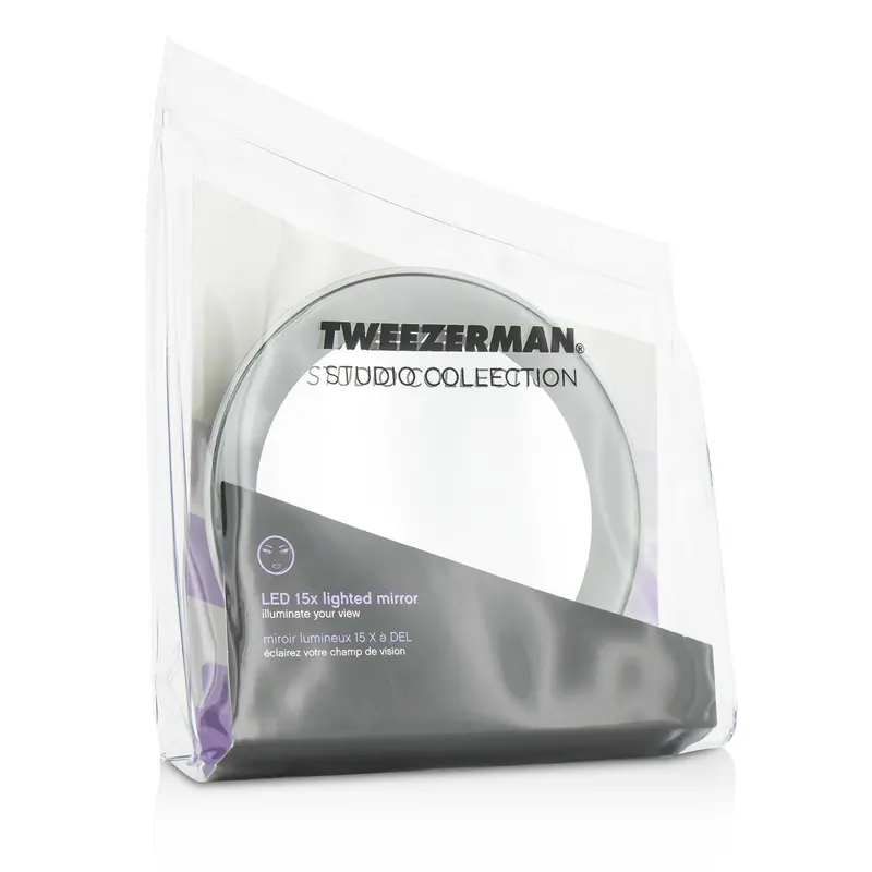 Tweezerman LED 15X Lighted Mirror (Studio Collection)